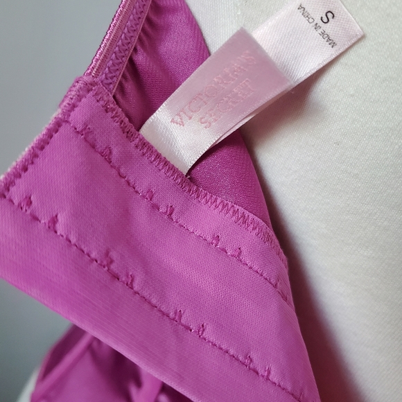 Victoria Secret Pink Magenta Black Lace Bustier Top - Picture 7 of 7